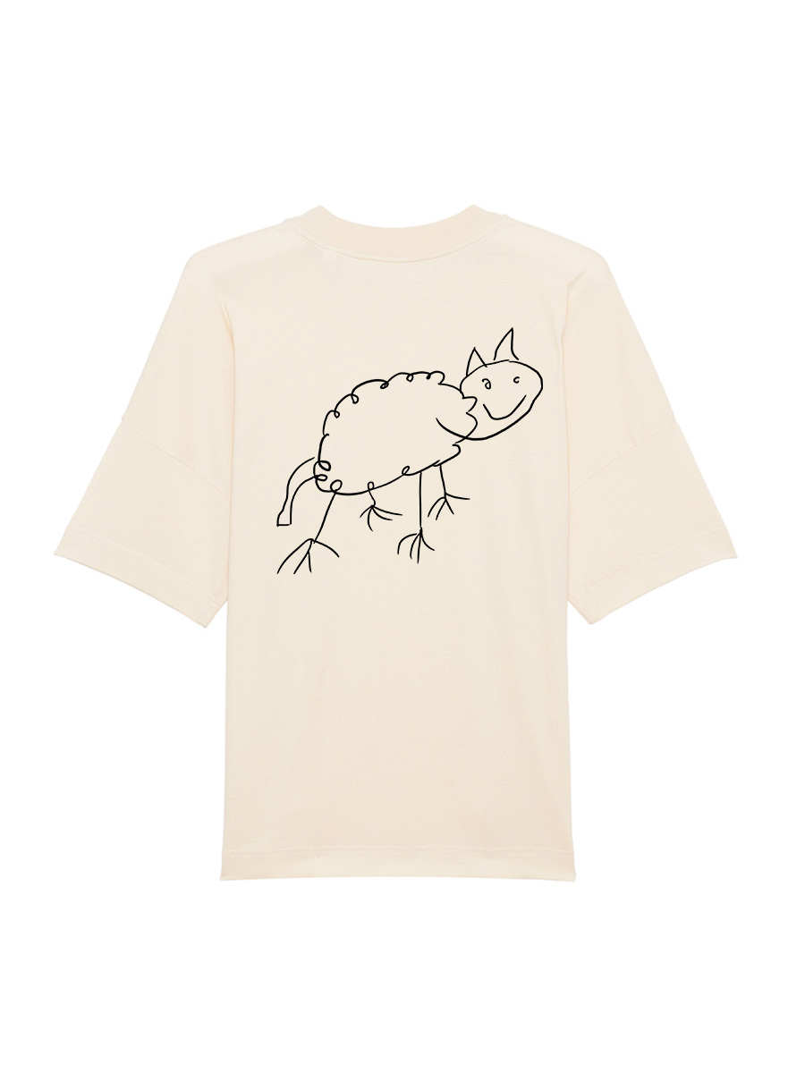 Notebook Tweet ei Schaap/Wolf T-Shirt Met Logo - Schaap/Wolf Streetwear